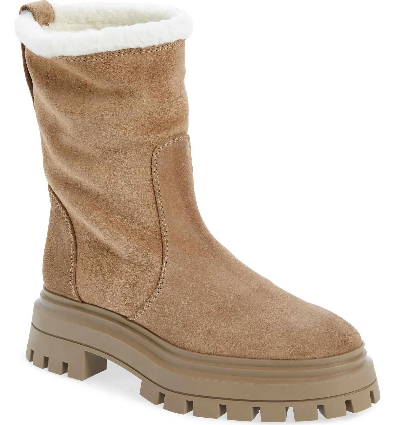 Bedford Chill Genuine Shearling Lined Moto Bootie (Women) | Nordstrom
