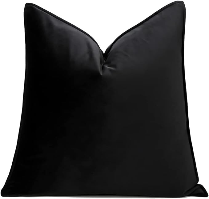THE-TINOART Decorative Throw Pillow Covers 22X22 Farmhouse Velvet Pillow Covers Square Velvet Pil... | Amazon (US)