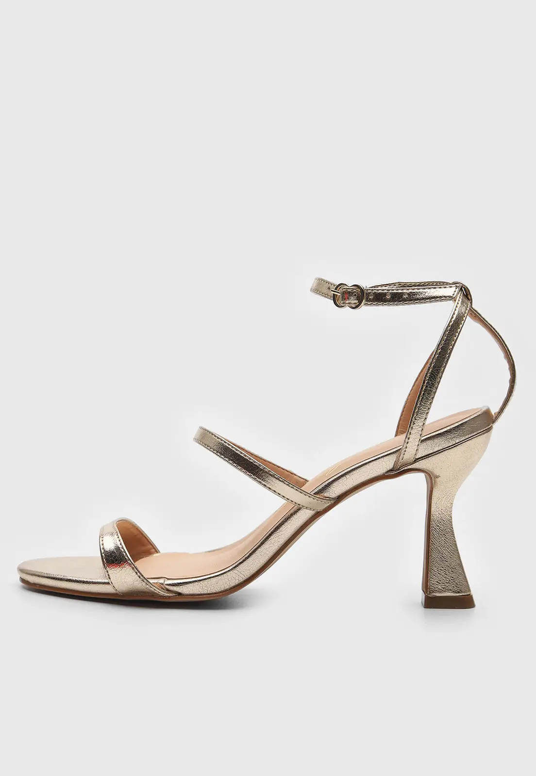 Sandália Luiza Barcelos Metalizada Dourada | Dafiti (BR)