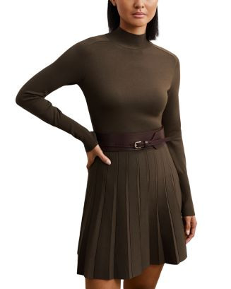 REISS Belted Knitted Mini Dress  | Bloomingdale's Women | Bloomingdale's (US)