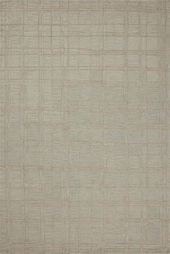 Loloi Chris Loves Julia Polly Collection POL-09 Fog/Wheat 7'-9" x 9'-9" Area Rug | Amazon (US)