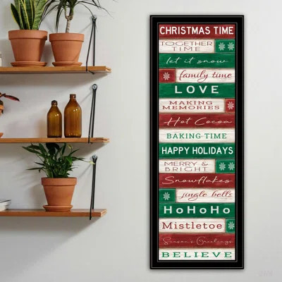 Trendy Decor 4U Christmas Time Framed Wall Art For Living Room And Bedroom, Modern And Minimalist Design By Cindy Jacobs | Wayfair North America