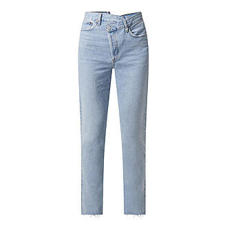 Criss Cross Upsized Mid-Rise Straight Jeans | Brown Thomas (IE)