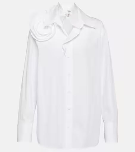 Floral-appliqué cotton poplin shirt | Mytheresa (US/CA)