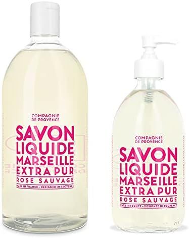Compagnie de Provence Savon de Marseille Extra Pure Liquid Soap - Wild Rose - 16.9 Fl Oz Glass Pump  | Amazon (US)