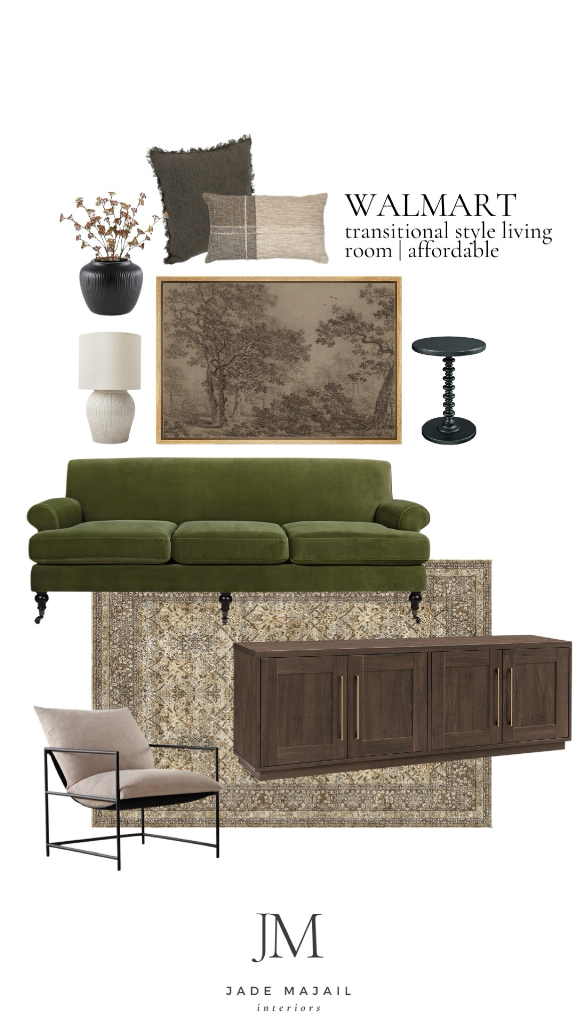 Check out this moody, transitional style living room - completely from WALMART. 

PS. The set of stems are $5.46!!!

#LTKSaleAlert #LTKFamily #LTKHome