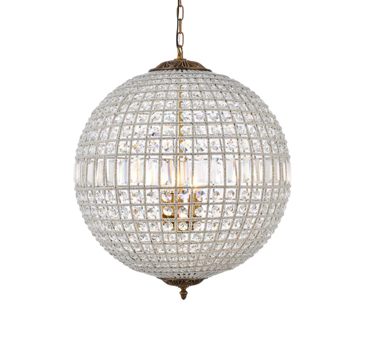 Nazareth 5 - Light Statement Globe Chandelier with Crystal Accents | Wayfair Professional