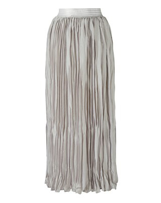 Metallic Pleated Maxi Skirt | Simply Be (UK)