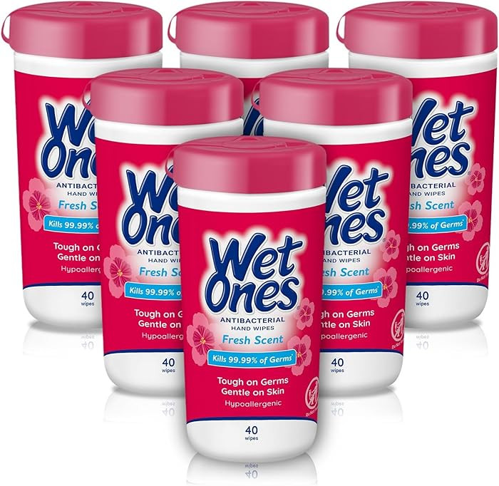 Wet Ones Antibacterial Hand Wipes, Fresh Scent Wipes | Antibacterial Wipes, Hand Sanitizer Wi... | Amazon (US)