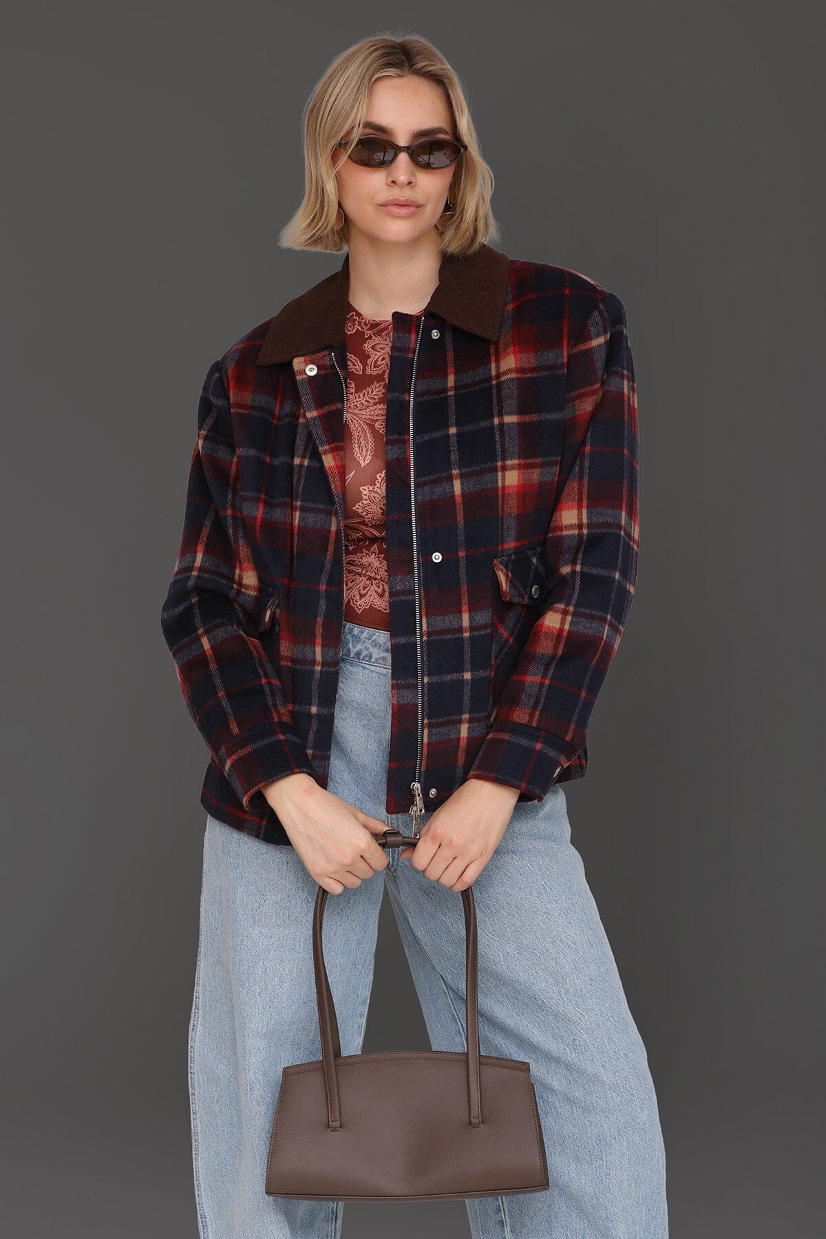 Heritage Plaid Bomber Jacket | Avec Les Filles