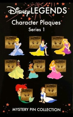 DEC Disney Legends Princess Character Plaque Pins Mystery Box Series 1 TWO Pins | eBay US