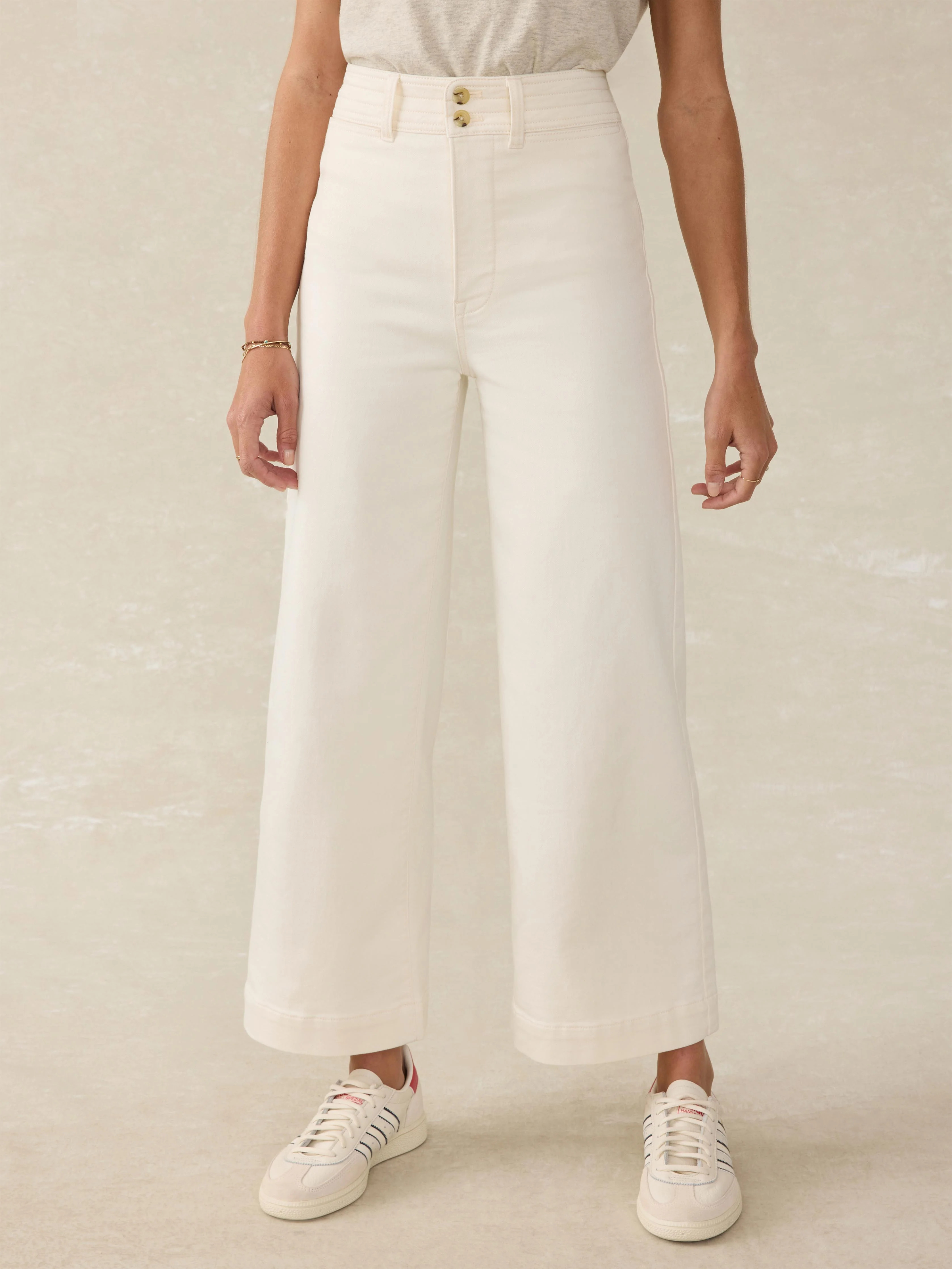 Stretch Terry Harbor Ankle Pant - Creekstone Wash | Faherty