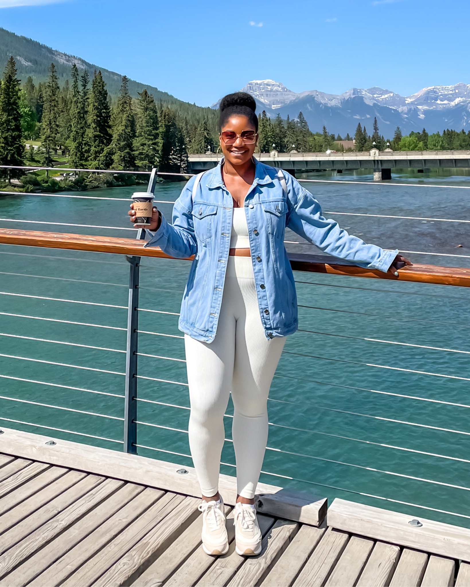 This workout set is so cute that you can pair it with a denim jacket (or just wear on its own) for the perfect chic outfit for errands or sightseeing. Set is TTS. Wearing a L. And I sized up for a more oversized fit for the jacket (XL).  #founditonamazon #targetstyle

#LTKfit #LTKunder50 #LTKtravel