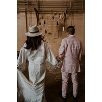 White Fringe Rhinestone Denim Jacket | Personalized Bride Custom Mrs. Jean Wifey Wedding | Etsy (US)