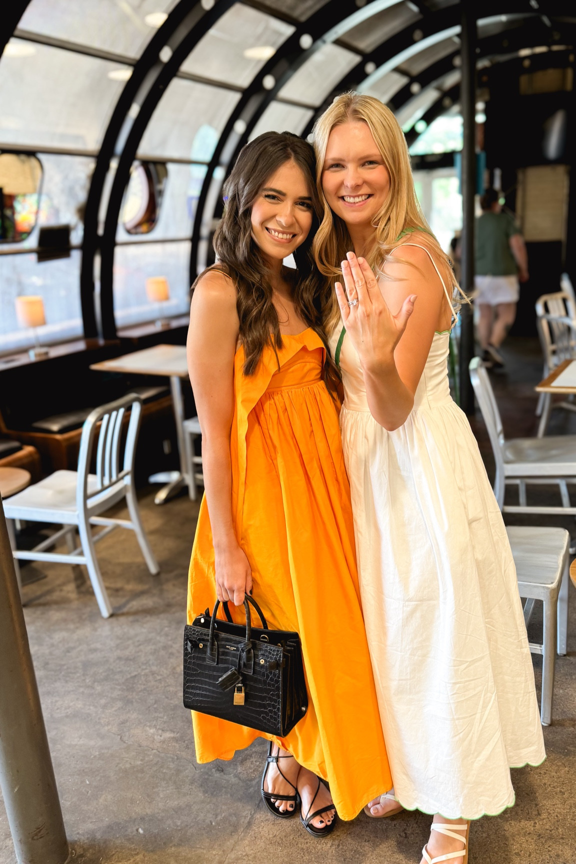 Perfect summer dress, orange midi dress, wedding guest dress, summer dress, engagement party dress, chic summer, summer outfit, summer style 

#LTKItBag #LTKStyleTip #LTKWedding