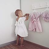 Baby girl dress"LACE", white bohemian boho dress, flower girl, wedding dress, christening outfit, ba | Amazon (US)