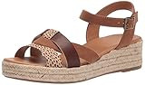 WHITE MOUNTAIN Shoes Dapper Women's Espadrille Platform Wedge Sandal, Brown/Multi, 8.5 M | Amazon (US)