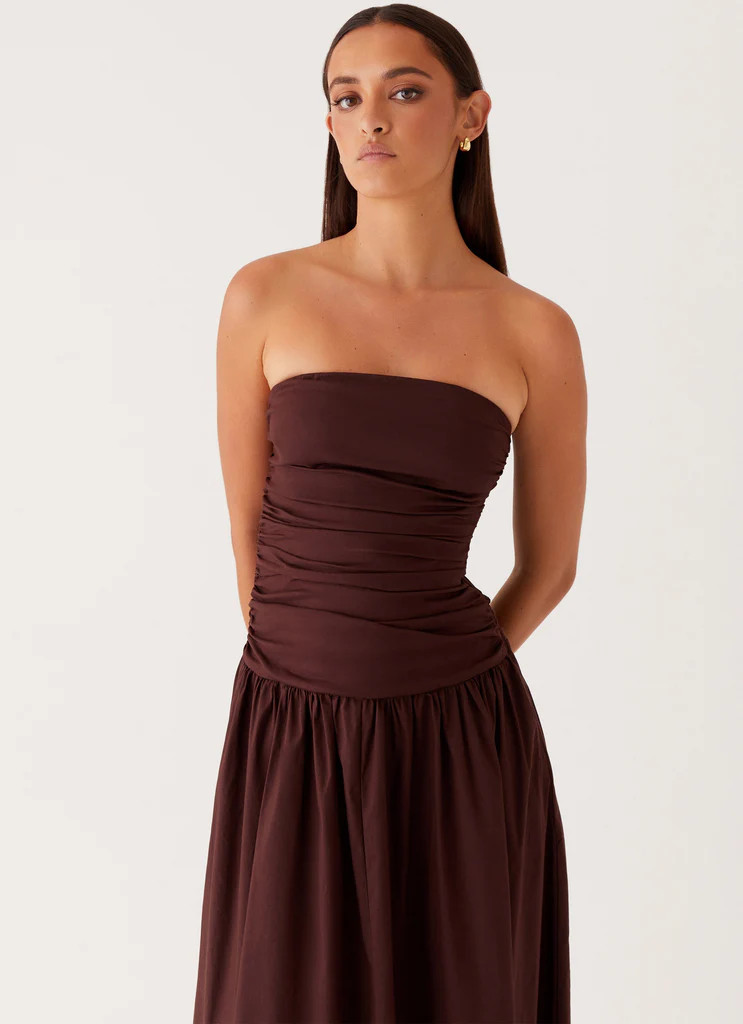 Carmel Maxi Dress - Brown | Peppermayo (Global)