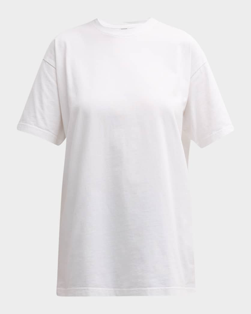 Short-Sleeve Straight Cotton T-Shirt | Neiman Marcus