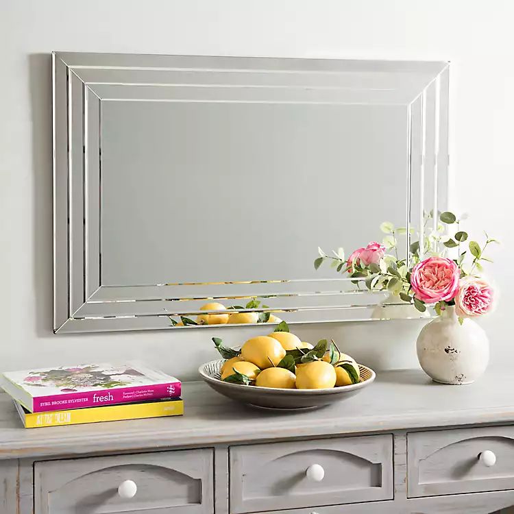 Infinity Frameless Wall Mirror, 24x36 in. | Kirkland's Home