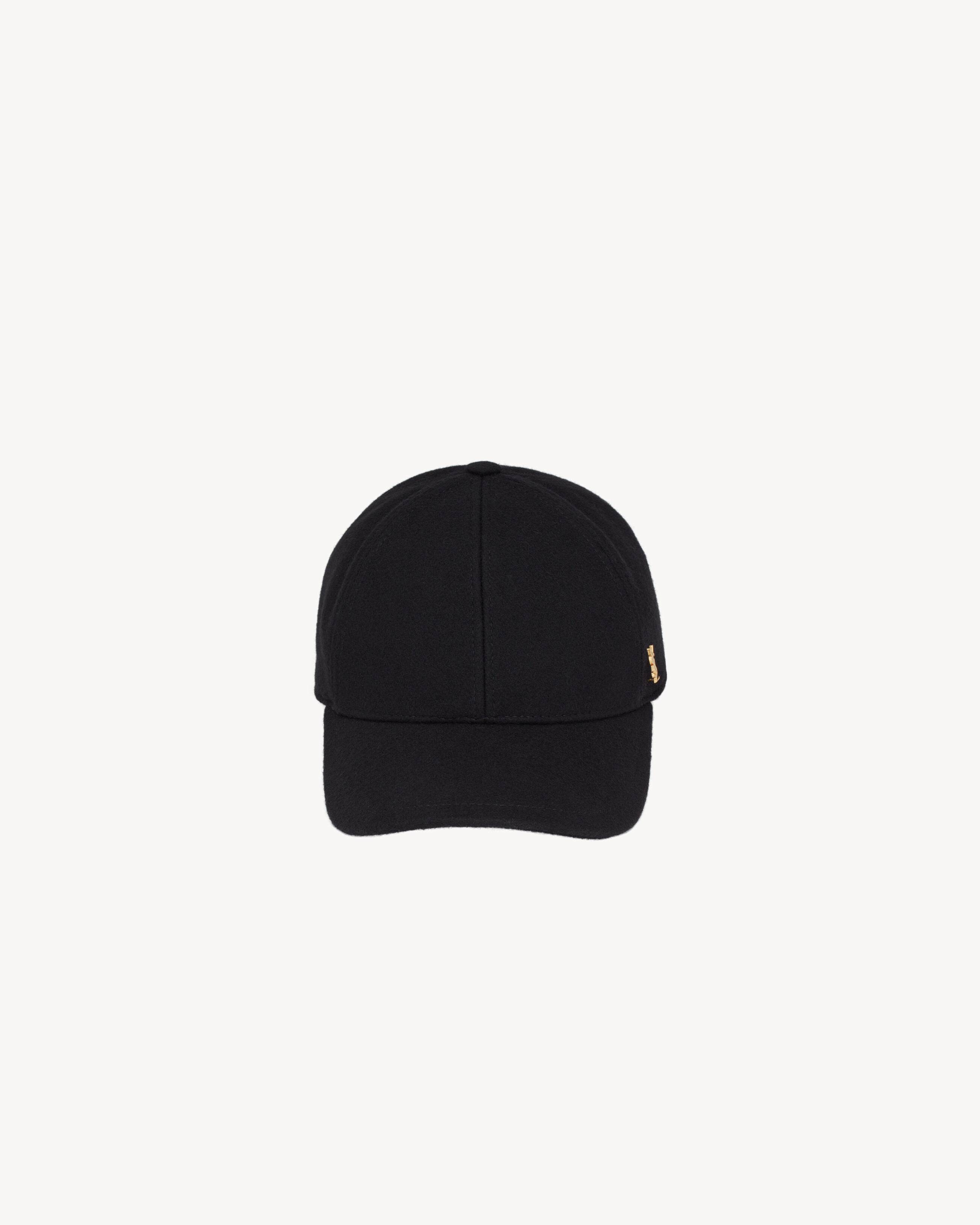 Saint Laurent Baseball Cap Cassandre In Felt - Black - One Sizenisex - 57 | Saint Laurent Inc. (Global)