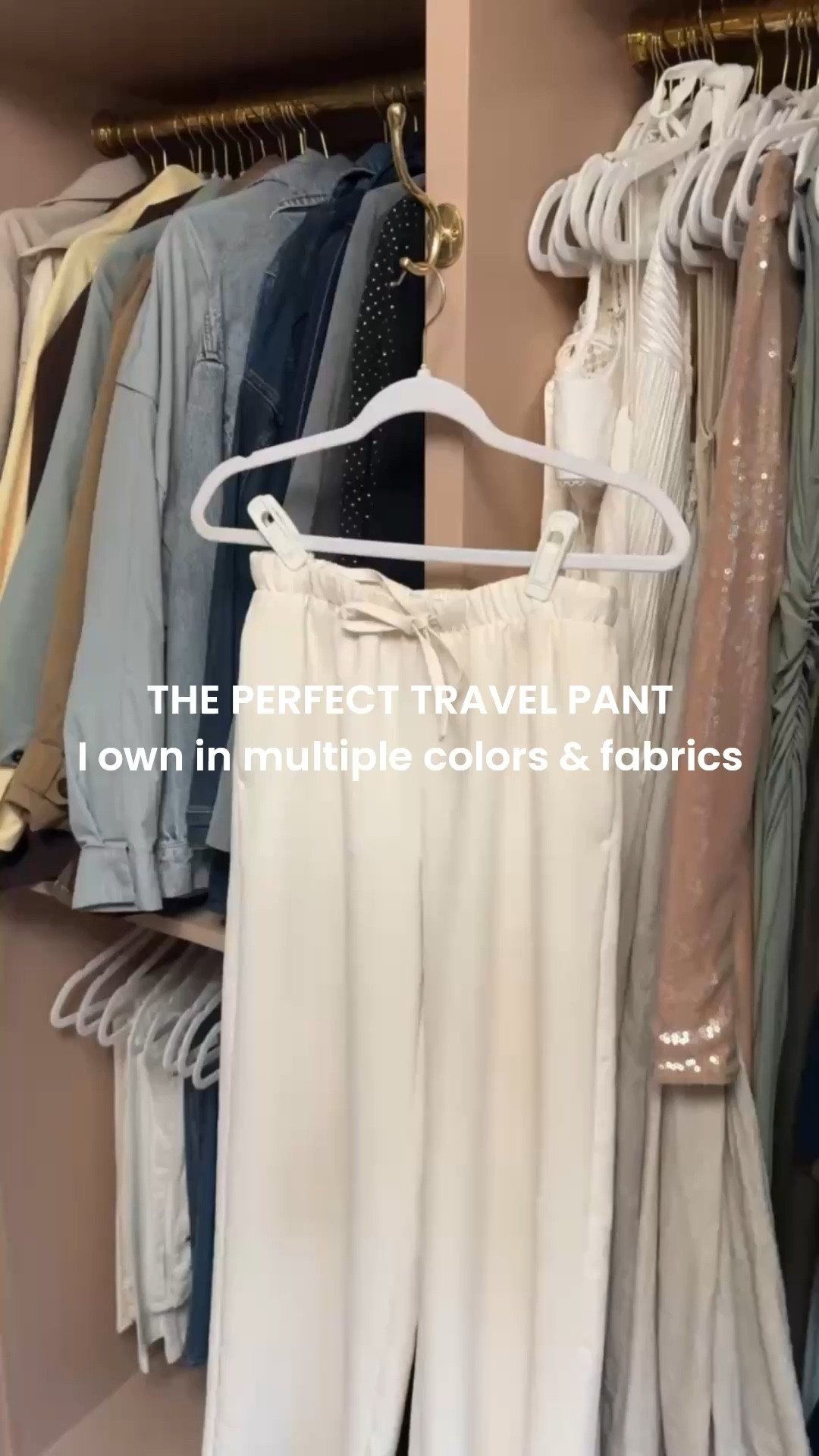 You guys see me wear these ALL the time but they make for the perfect travel pant especially the crepette fabric. They wont wrinkle after sitting for a long period if time and look elevated but are super comfortable!