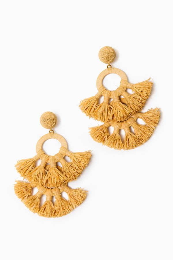 Raffia Tango Earrings | Tuckernuck (US)