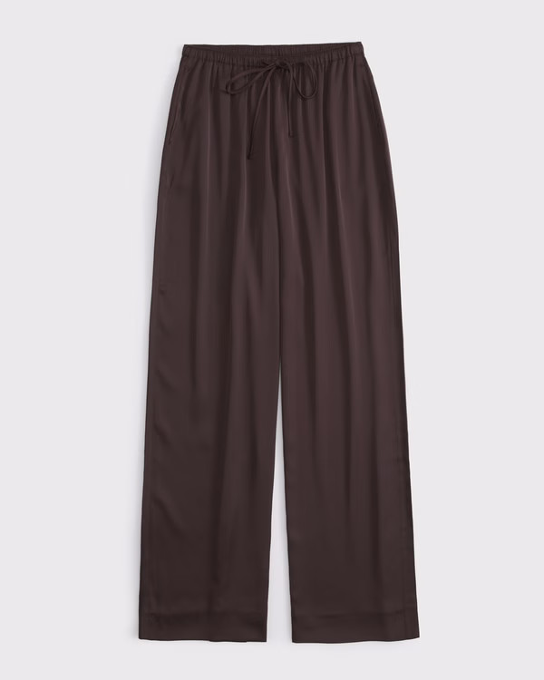 Satin Pull-On Pant | Abercrombie & Fitch (US)