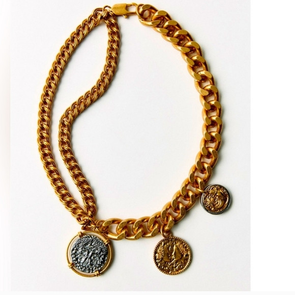 Zara Coin Charms Chain Necklace | Poshmark