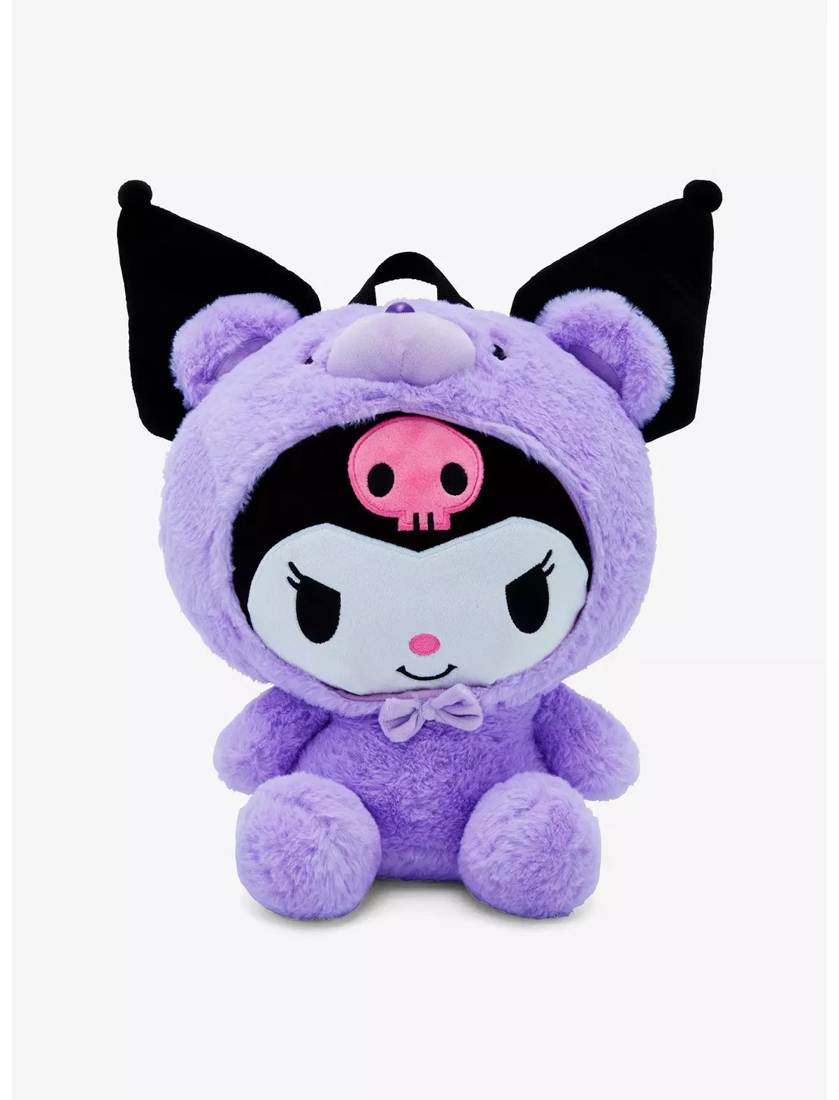 Kuromi Purple Bear Plush Mini Backpack | Hot Topic