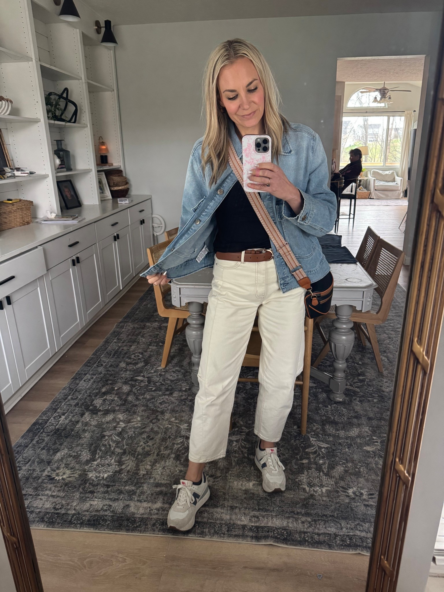 Dealing with Third Winter here, but still feeling spring (it was 70° yesterday). This outfit is perfect for cooler mornings and warmer afternoons when you can shed the jacket. This exact one isn’t available, but linking other options! 

#LTKootd #LTKOver40 #LTKTall