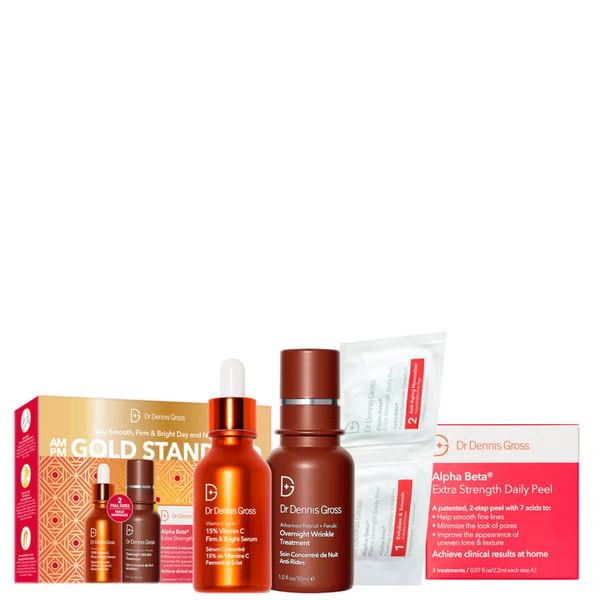 Dr Dennis Gross Skincare AM/PM Gold Standard Kit (Worth $184.00) | Skinstore