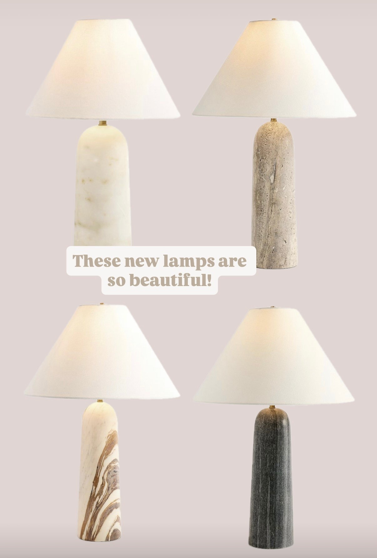 New in
Neutral decor
Home decor
Pottery barn
Marble lamps 

#LTKHome #LTKmorningroutine