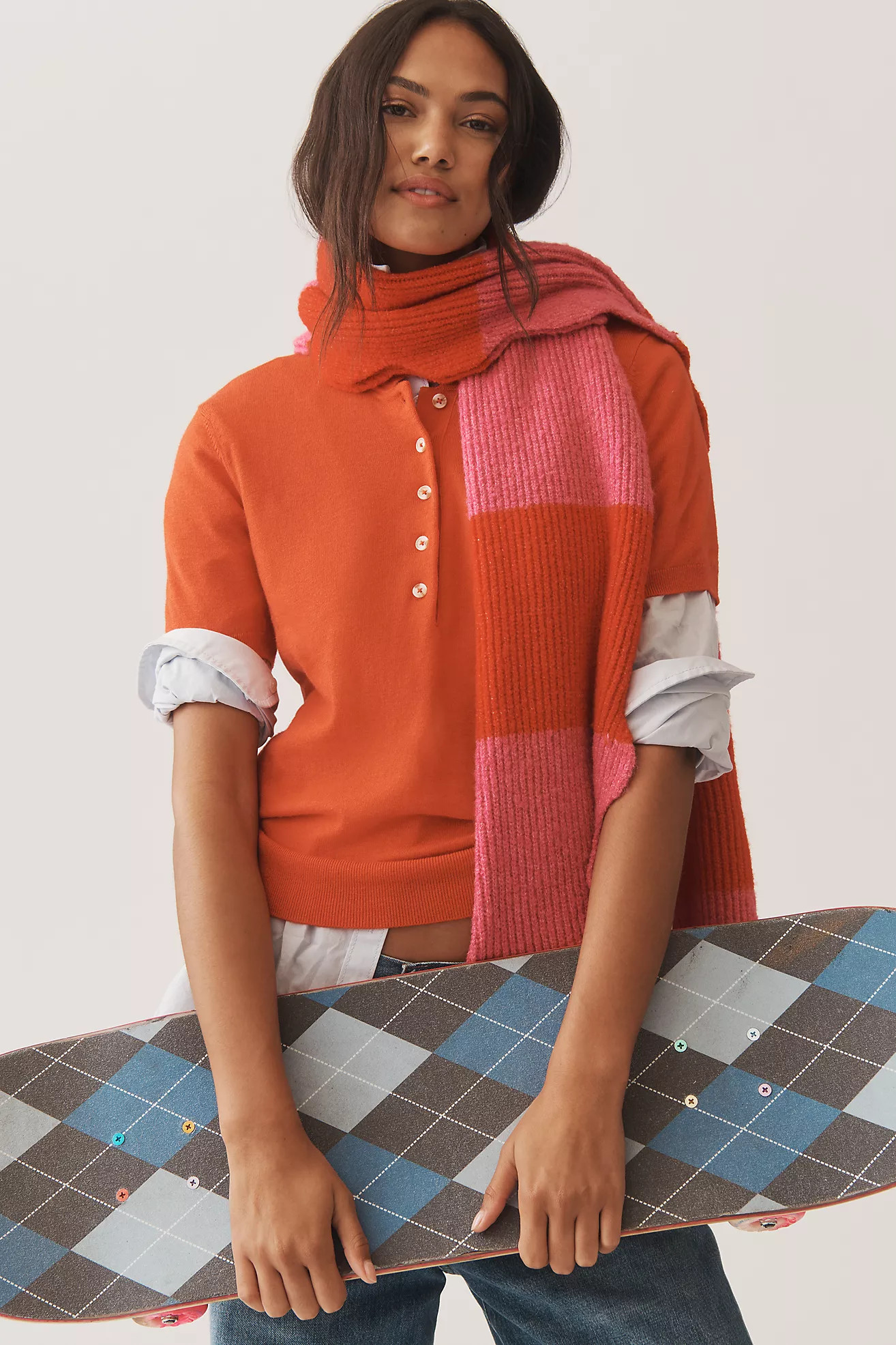 Scallop Stripe Scarf | Anthropologie (US)