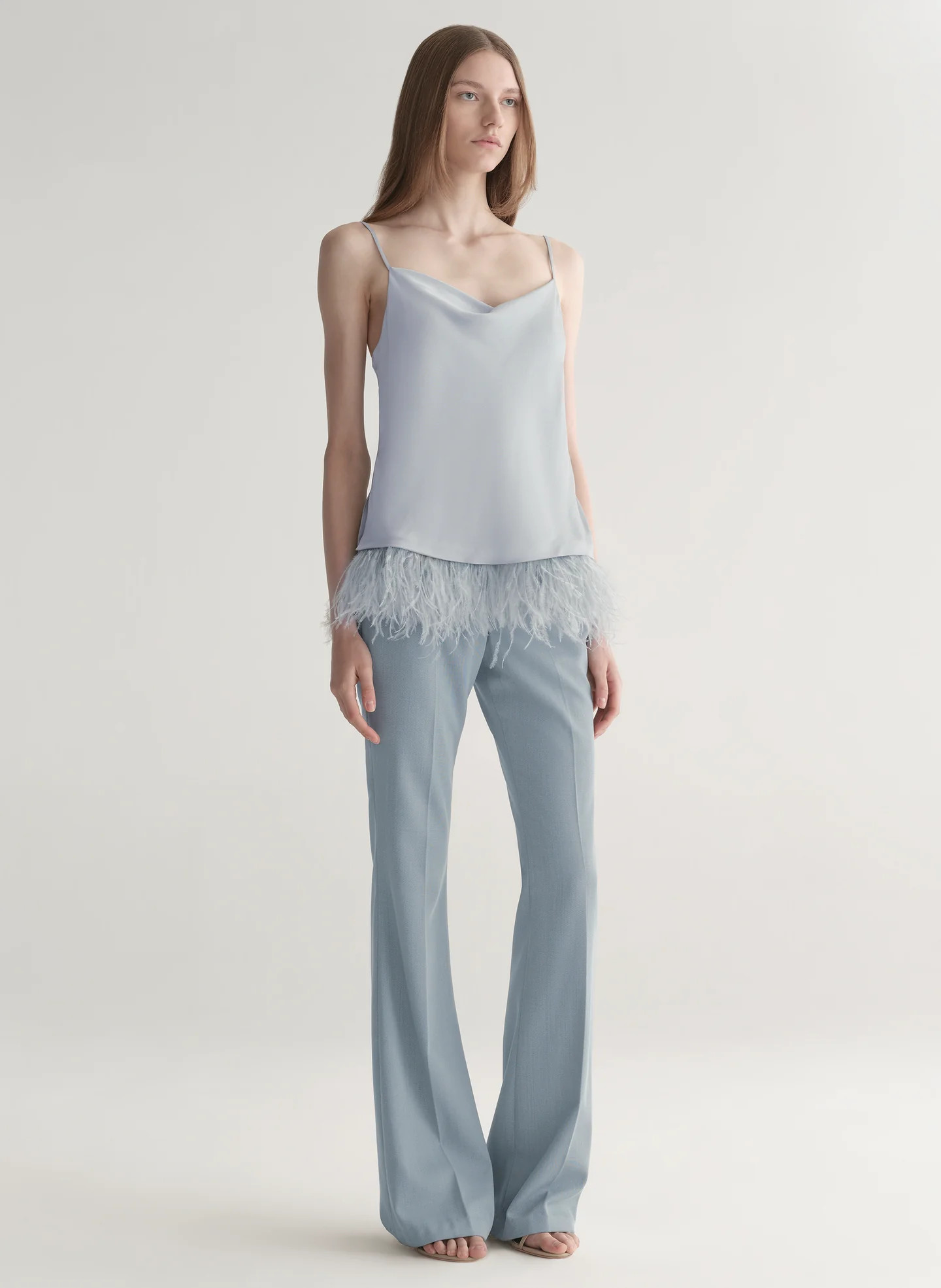 Eliza Feather Trimmed Camisole Top | A.L.C