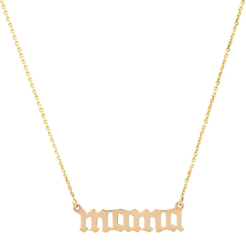 High Polish Old English Mama Nameplate Necklace | Milestones by Ashleigh Bergman