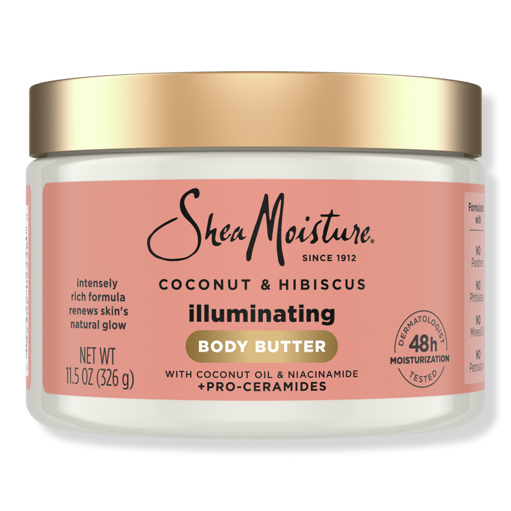 SheaMoisture Coconut & Hibiscus Niacinamide and Pro-Ceramides Illuminating Body Butter | Ulta