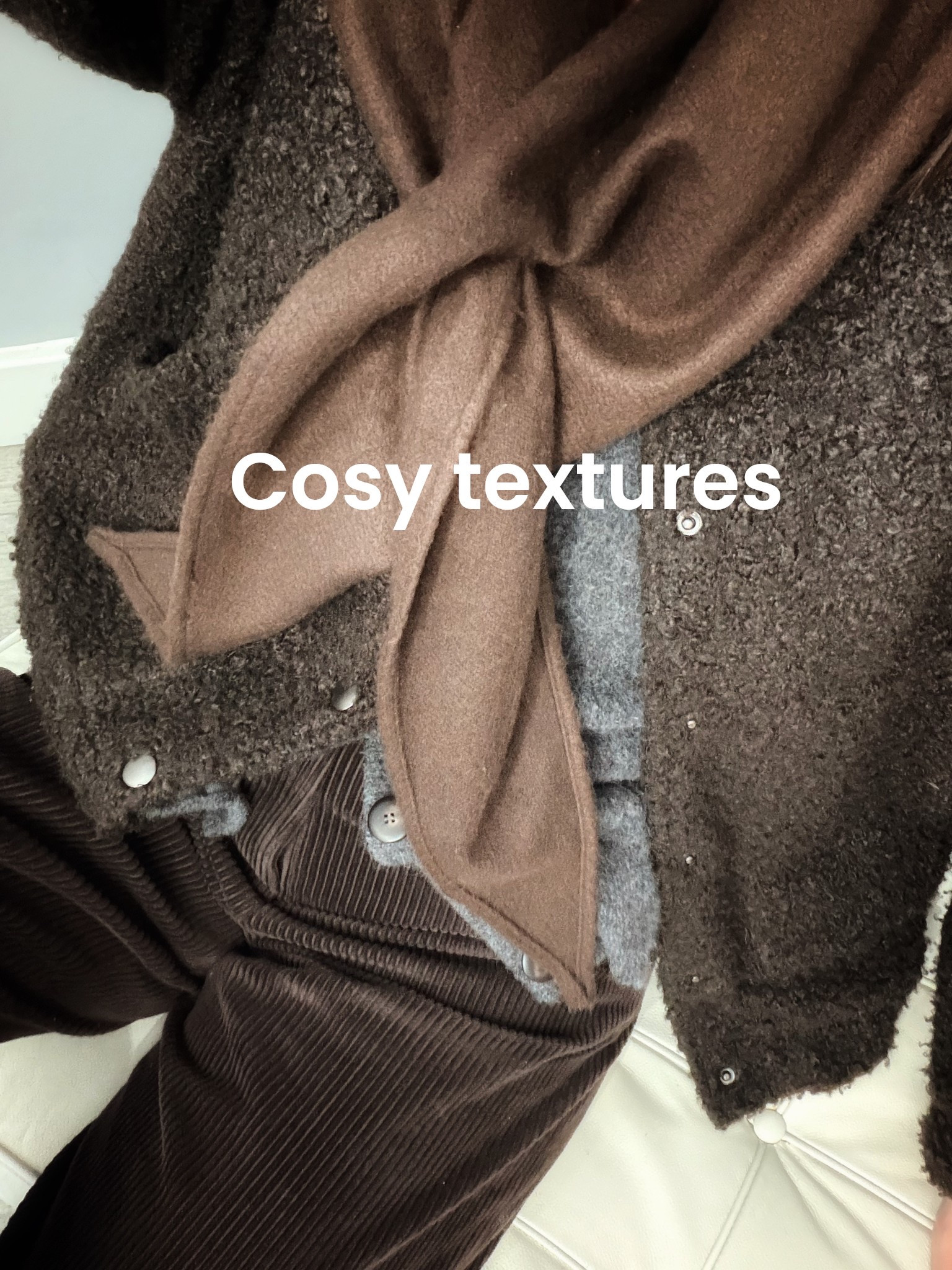 Layering up in my favourite great and brown cosy pieces x
I wear a 12 in this curly bomber 

#LTKwinter #LTKuk #LTKstyletip