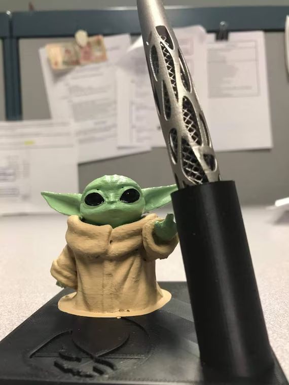 Grogu Star Wars Pen Holder Star Wars Decor Pen Stand | Etsy | Etsy (US)