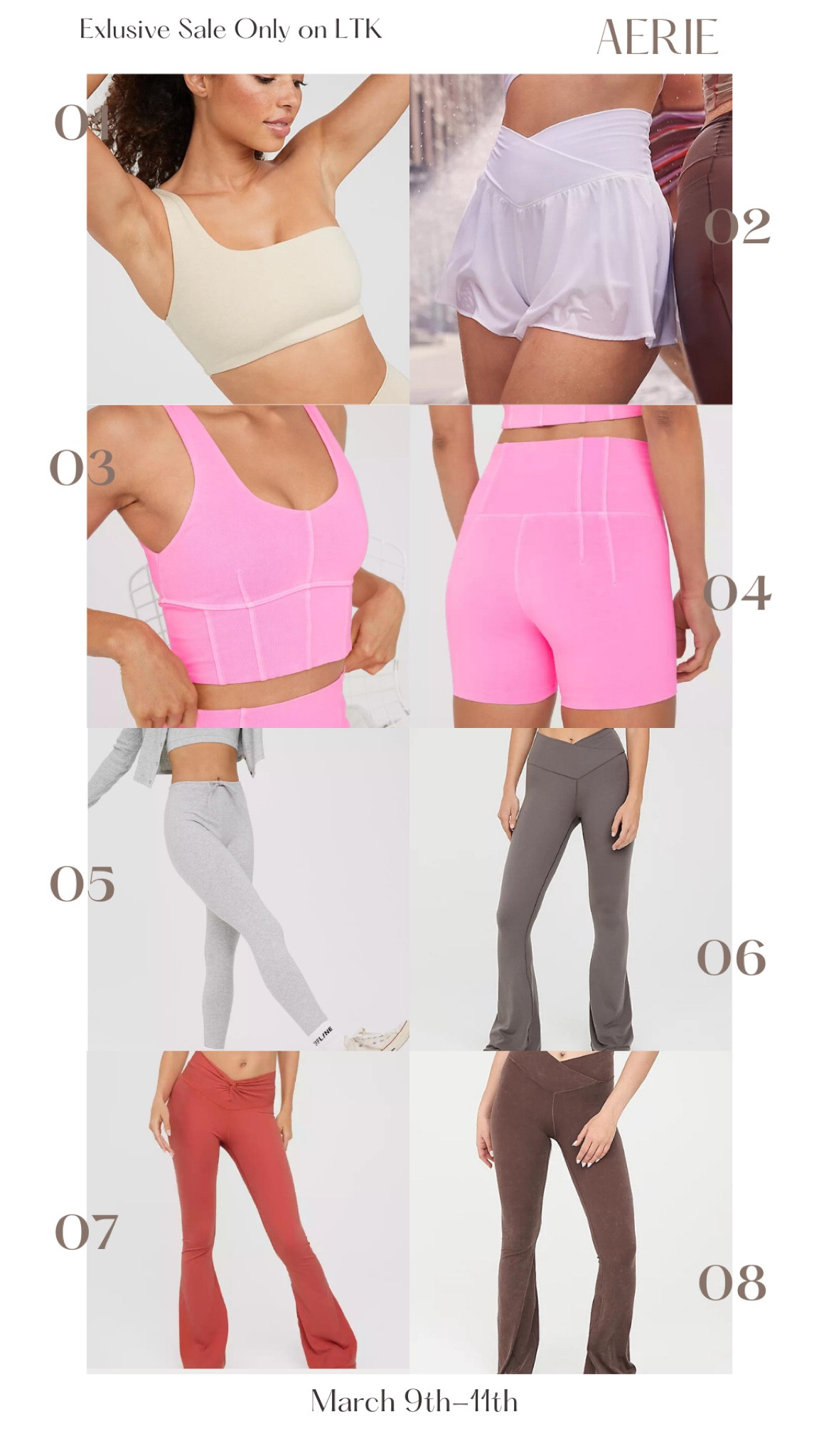 My #LTKsale favorites are now live! This is an exclusive sale for LTK followers only! Starts March 9th through the 11th. Today is the last day! 💕 #active #activewear #matchingsets #aerie #crossoverleggings #crossoverwaistband

#LTKFind #LTKsalealert #LTKSale