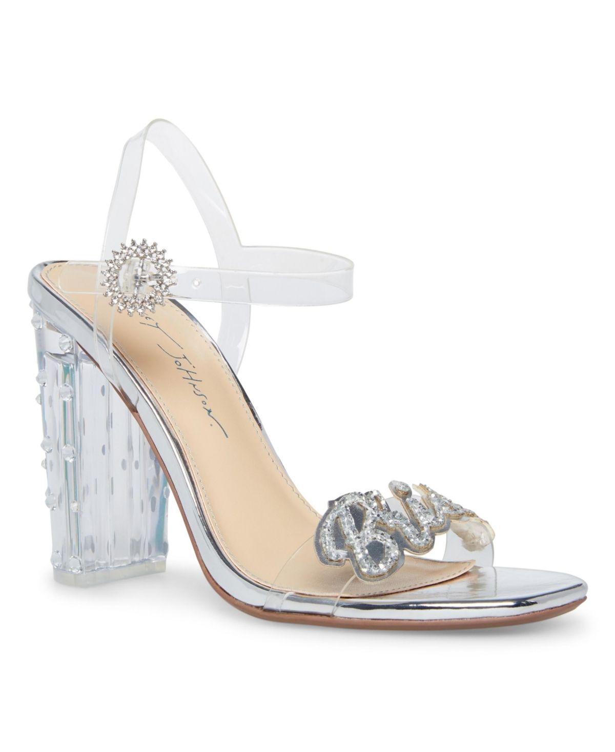 Betsey Johnson Women's Barie Embellished Clear Bridal Dress Sandals Women's Shoes | Macys (US)