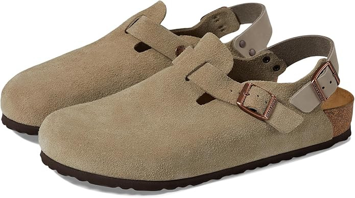 Birkenstock Women's Tokio Clogs, Taupe, Tan, 9-9.5 Narrow US | Amazon (US)