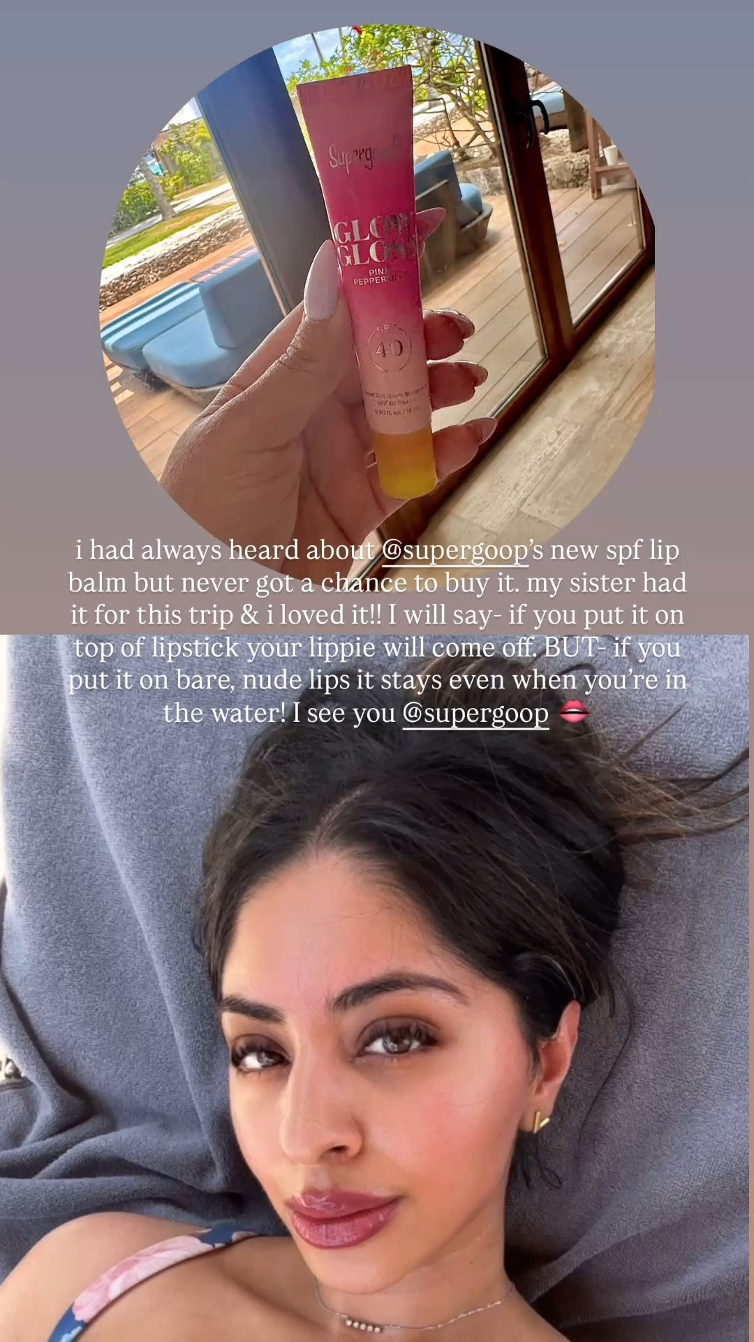 Lip sunscreen. Supergoop lip balm unscrew. Lip oil. Water resistant sunscreen. Beach trip essentials. Summer essentials. SPF for your lips. Vacation trip. Airport lip lit. Lippie. Lip combo. Sephora. Ulta beauty. Glow gloss with peptides and shea butter. Lip gloss. Plump lips. Pool day essentials. Pool day must have.

#LTKSwim #LTKTravel #LTKgrwm