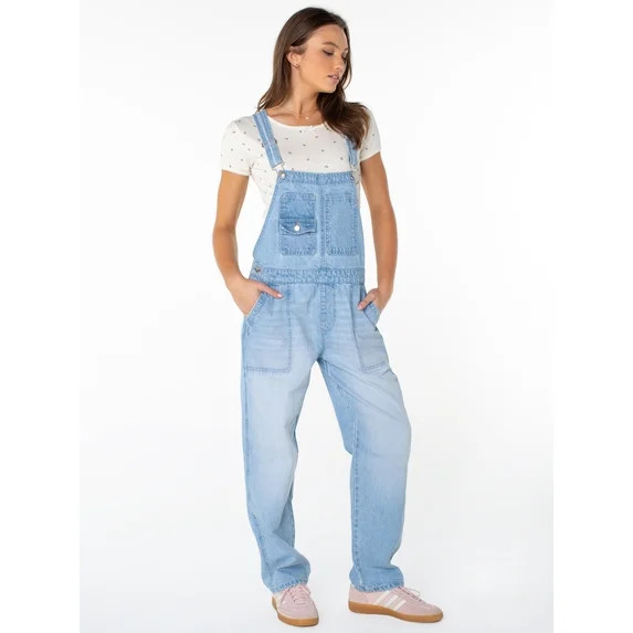 Celebrity Pink Women's Relaxed Boyfriend Overall, Sizes XS-XXXL | Walmart (US)