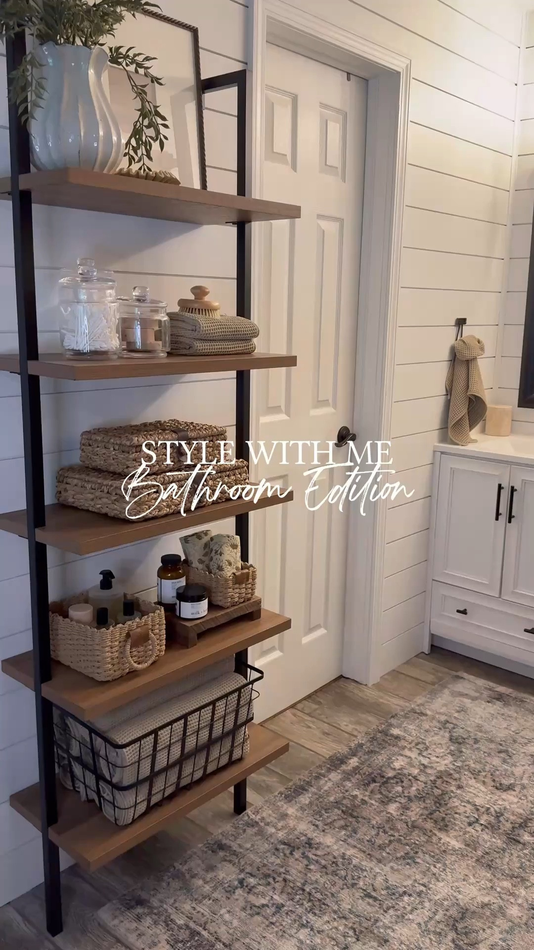 Bathroom Shelf Styling Staples
Follow @farmtotablecreations on Instagram for more home finds & styling inspo.

A little shelf styling can go a long way in creating a calm, collected bathroom space. I mixed natural textures—woven baskets, glass jars, soft waffle towels—for a functional yet pretty setup that keeps all the essentials close. From self-care staples to extra towels, every layer adds warmth and purpose.

#bathroomdecor #bathroomstyling #neutralhome #shelfie #bathroomorganization #ltkbathroom #ltkfinds #shelfstyling #bathroomdetails #homestyle #shelforganizing



#LTKSaleAlert #LTKHome
