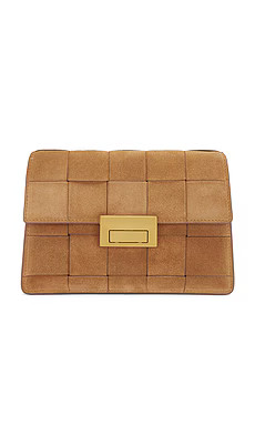 Loeffler Randall Delphine Leather Clutch in Toffee from Revolve.com | Revolve Clothing (Global)