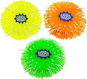 ArtCreativity Splash Water Flying Disc Toys, Set of 3, Water Splashing Frisbee for Kids in 3 Brig... | Amazon (US)