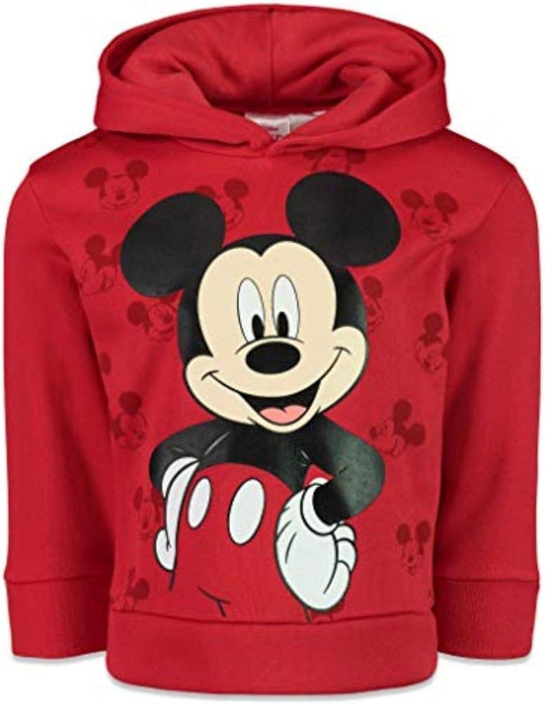 Disney Mickey Mouse Boys Fleece Pullover Hoodie | Amazon (US)