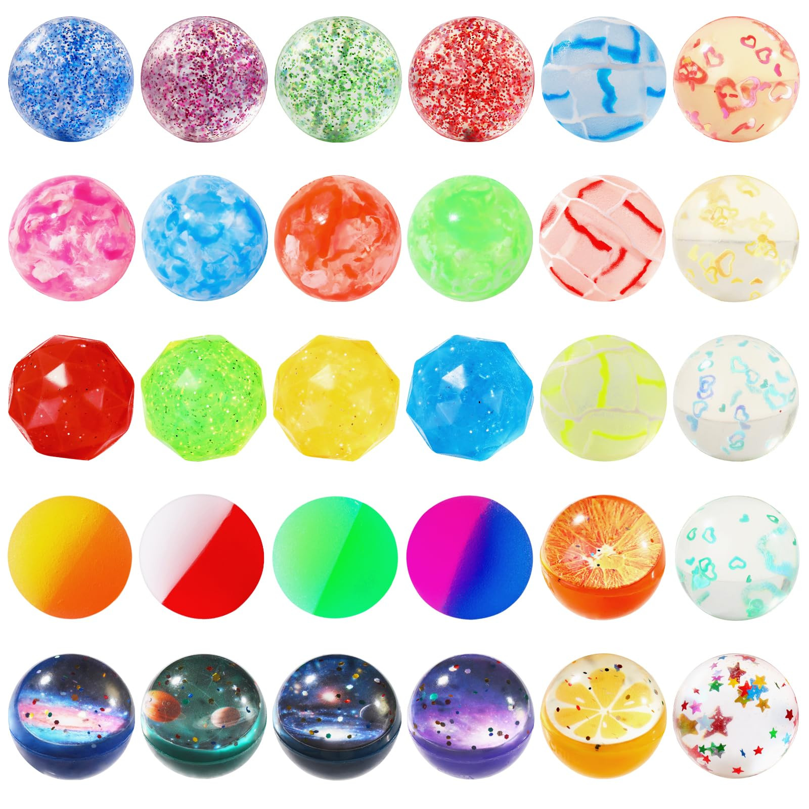 JOICEE Bouncy Balls for Kids,Bouncy Balls Bulk Rubber High Bouncing Toys for Boys Girls Party Fav... | Amazon (US)