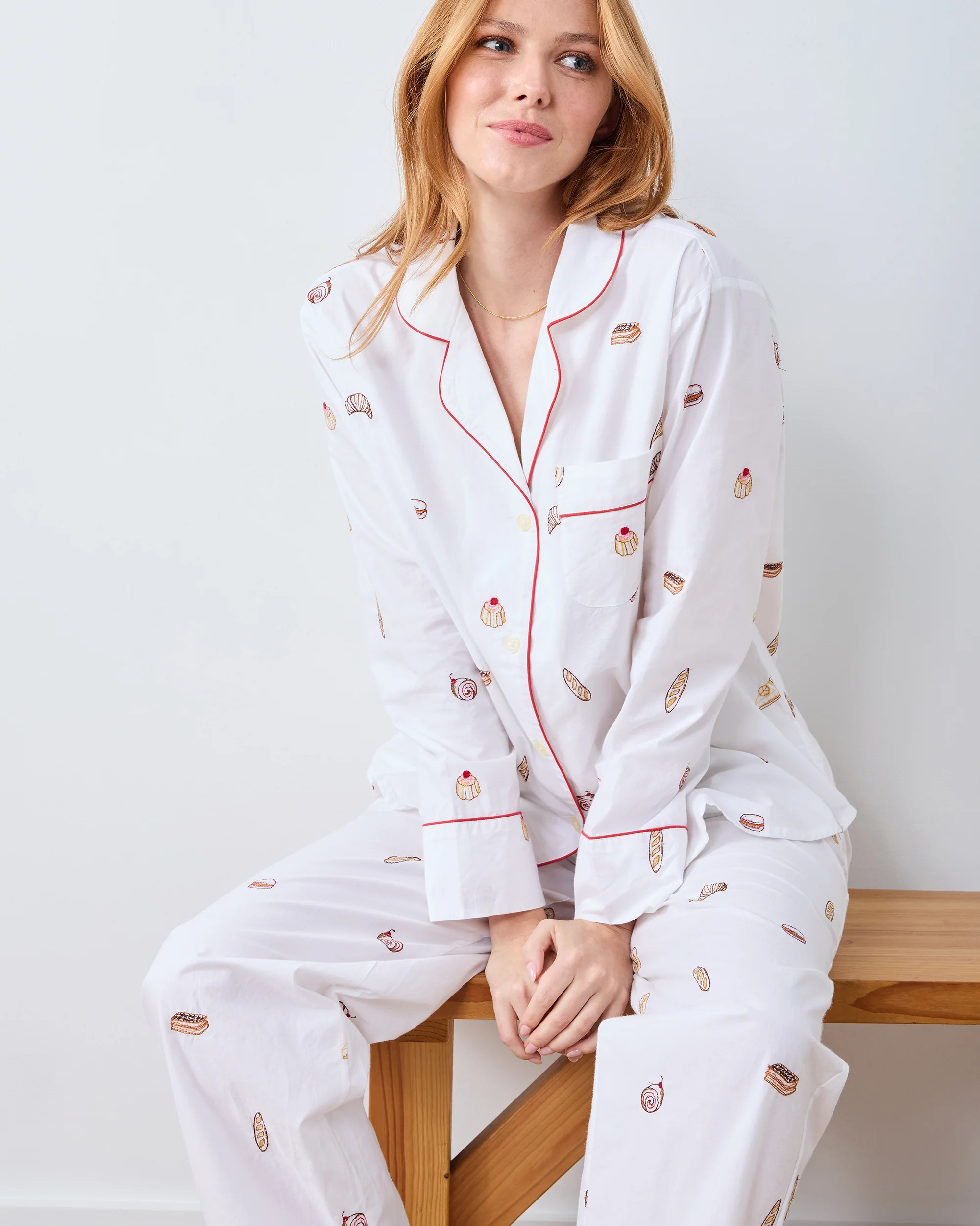 Freshly Baked - Long PJ Set - Cloud | Printfresh